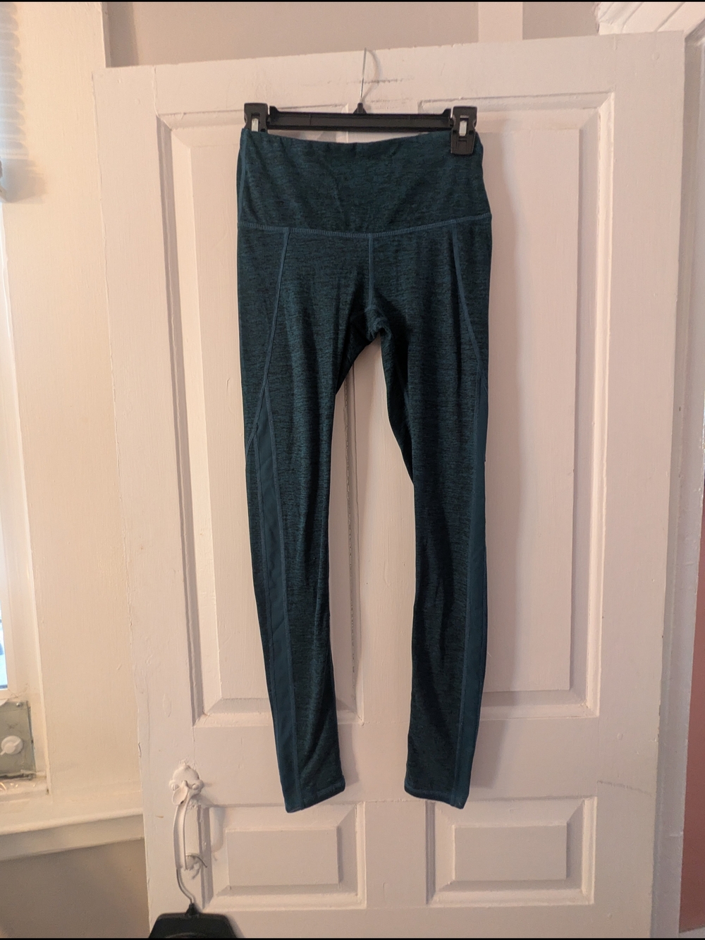 GAIAM Teal Heather Yoga Leggings